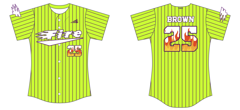 Alabama Fire Custom HexaFlex Softball Jersey #J10