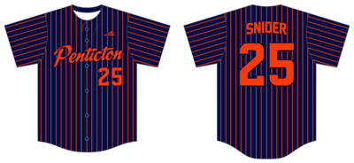Penticton Tigers Custom NanoDri Baseball Jersey #J1