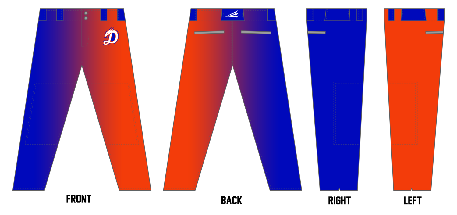 Southern Indiana Dragons CUSTOM Relaxed Baseball Pant #BP1b