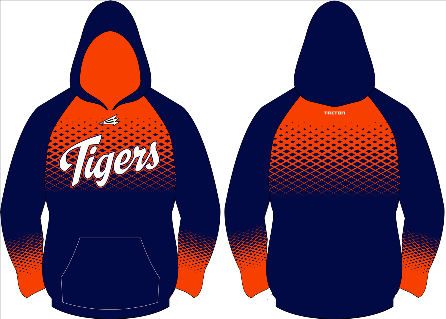 Penticton Tigers Custom Vulcan Hoodie #VH2