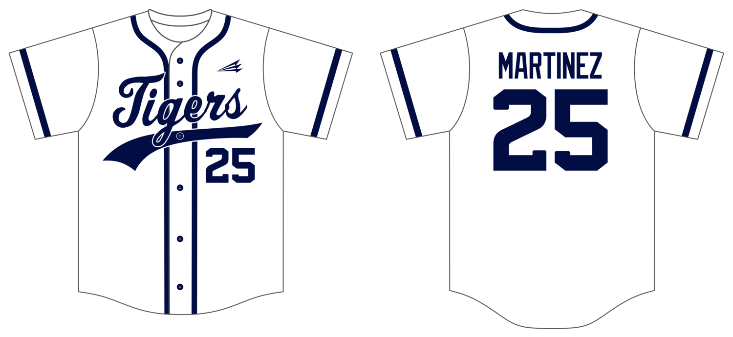 Penticton Tigers Custom NanoDri Baseball Jersey #J3b
