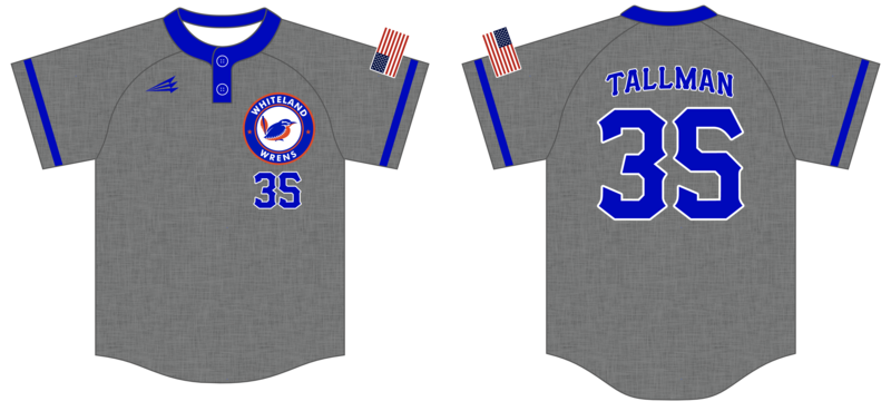 Whiteland Wrens Custom HexaFlex Baseball Jersey #J4b