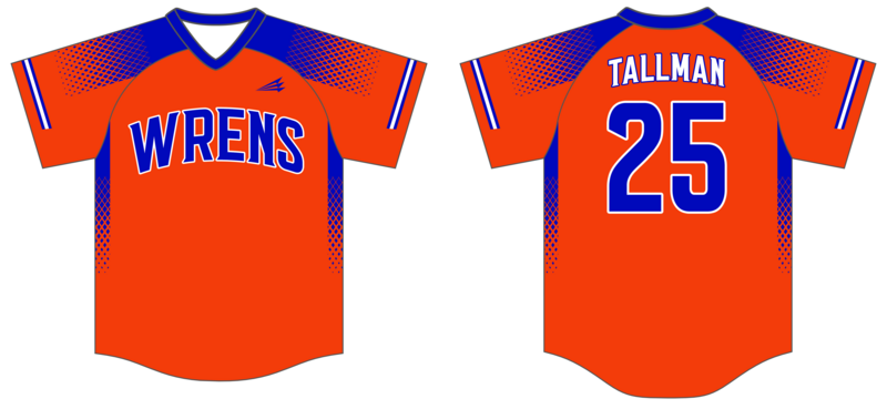 Whiteland Wrens Custom HexaFlex Baseball Jersey #J5d