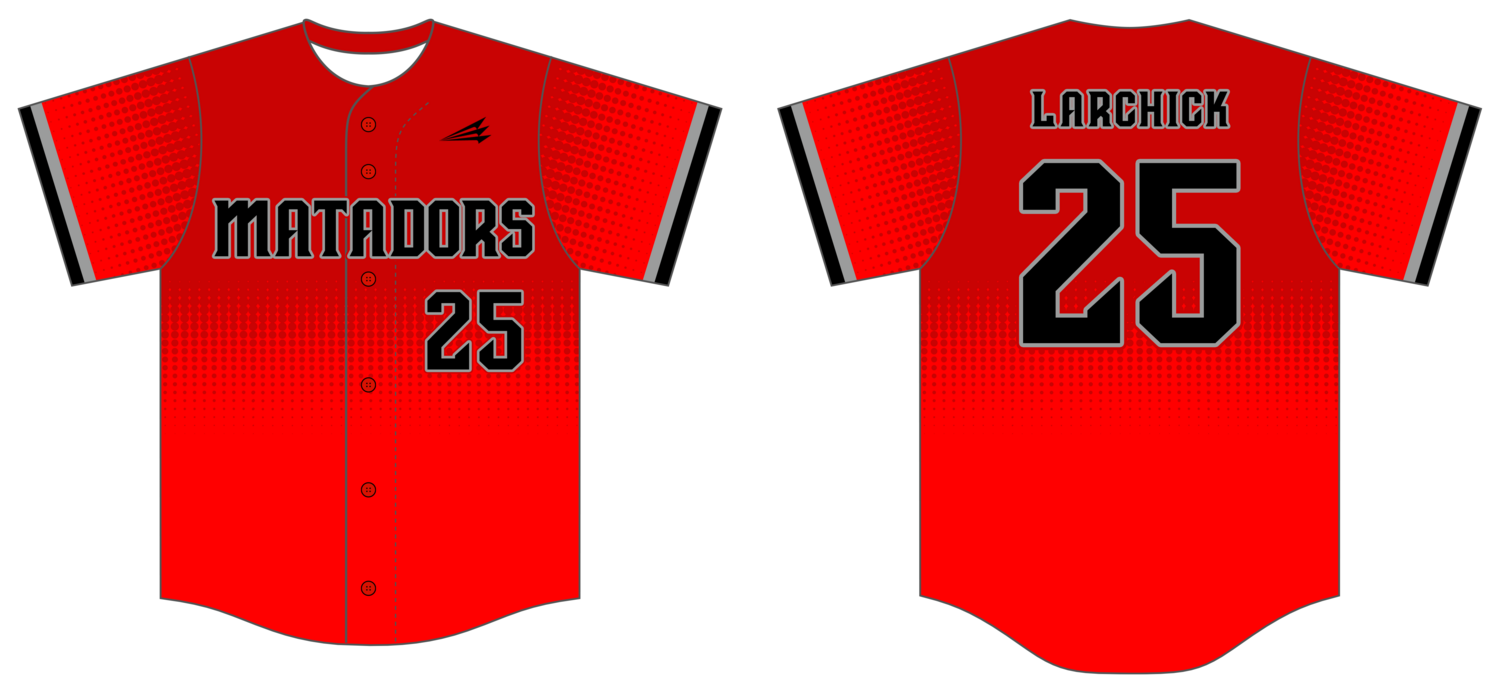 Manhattan Matadors Custom HexaFlex Baseball Jersey #J2