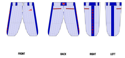AMericans Baseball (Ladra) CUSTOM Knicker Baseball Pant #BP1b