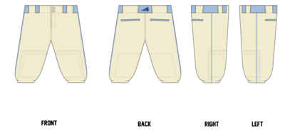 Salina Spikes Custom Knicker Baseball Pant #BP12d