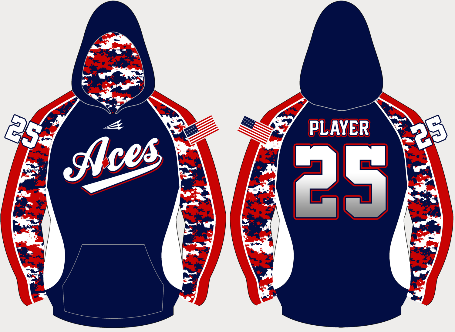 Loudoun Aces Custom Vulcan Hoodie #VH1