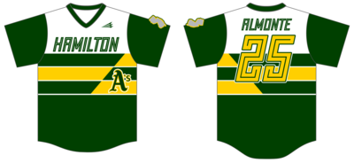 Hamilton A&#39;s Custom Hexaflex Baseball Jersey #J2C
