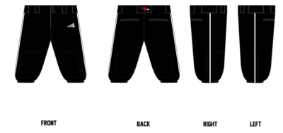 Mustang Redhawks Custom Knicker Baseball Pants #BP8B
