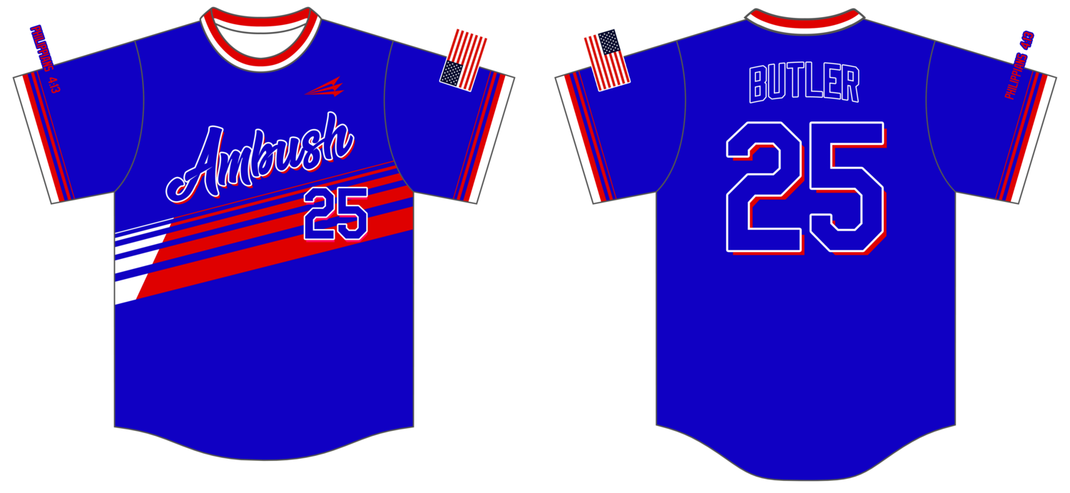 AMBUSH Baseball Custom NanoDri Baseball Jersey #J11B