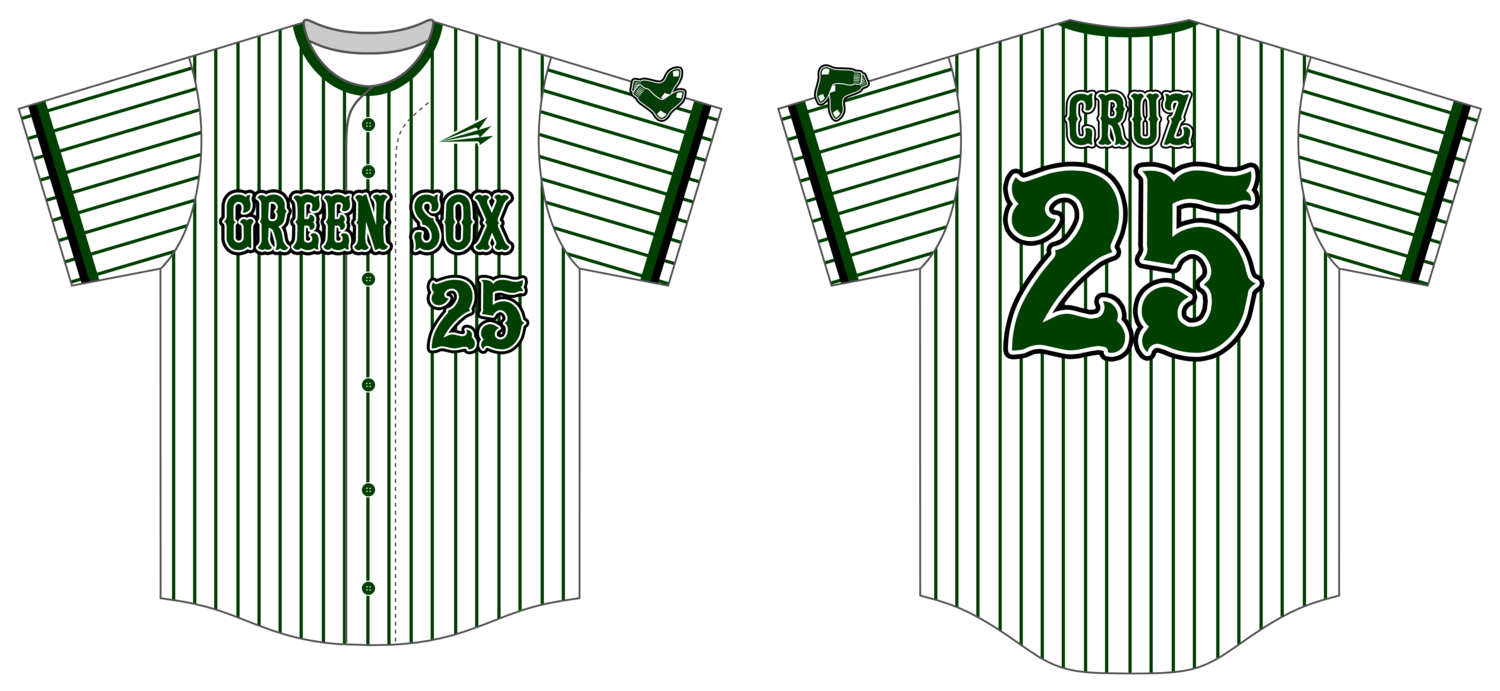 Green Sox (Cruz) Custom Nanodri Baseball Jersey #J1B