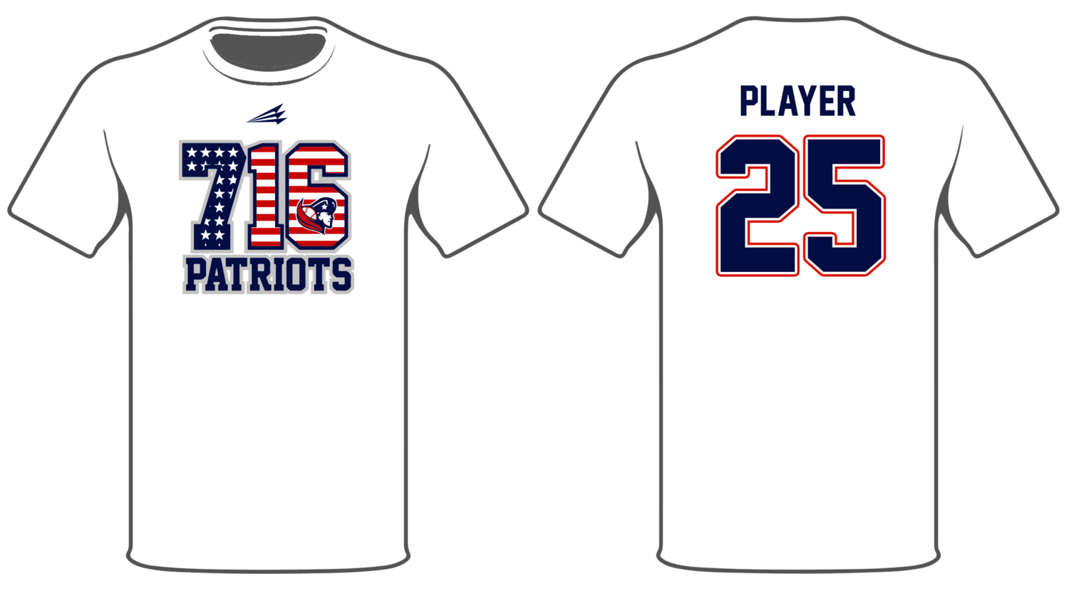 716 Patriots Custom HyperTee #HT1