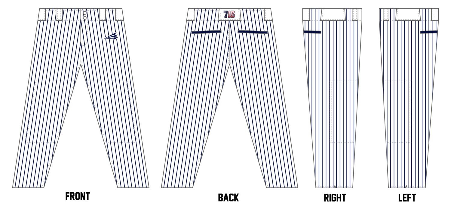 716 Patriots CUSTOM Relaxed Baseball Pant #BP5c