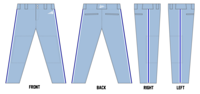 Kentuckiana Blue Sox Custom ProFit Baseball Pant #BP16JX