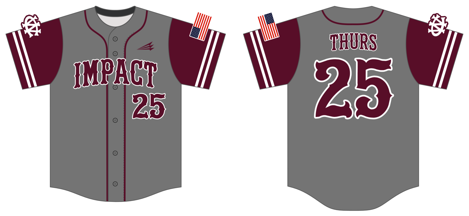 Central Wisconsin Impact Custom HexaFlex Baseball Jersey #J1B