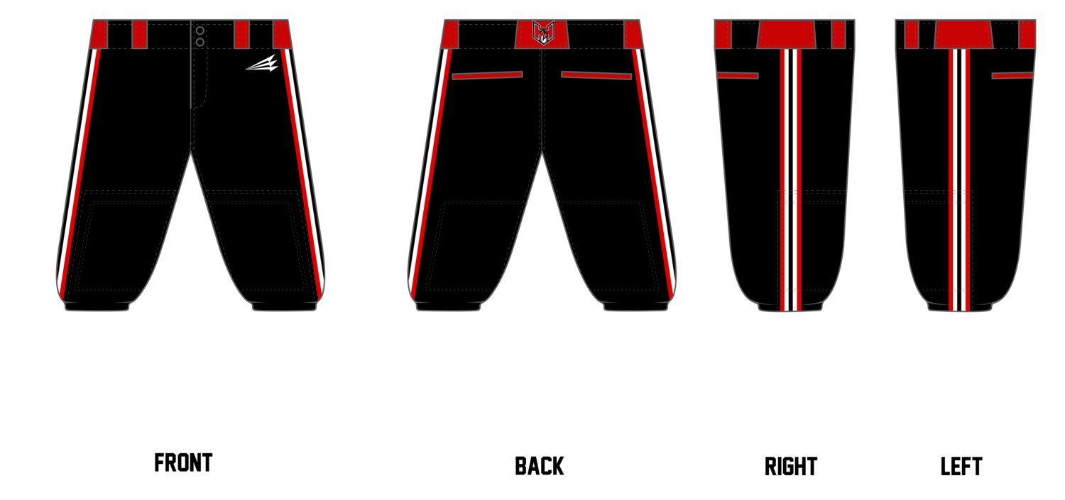 Quad City Heat Custom Knicker Baseball Pant #BP6B