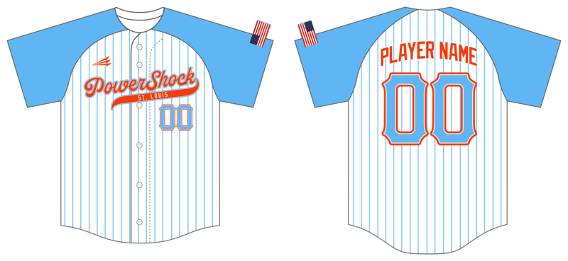 STL PowerShock Custom HexaFlex Baseball Jersey #J2B