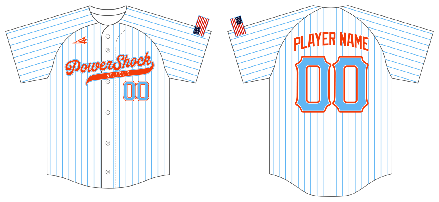 STL PowerShock Custom HexaFlex Baseball Jersey #J2