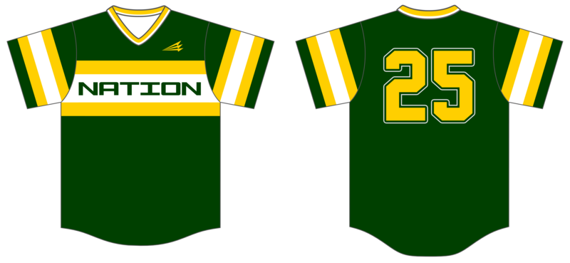 Hamilton A&#39;s (Nation) Custom Nanodri Baseball Jersey #J7B