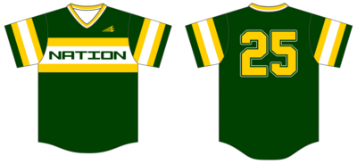 Hamilton A&#39;s (Nation) Custom Nanodri Baseball Jersey #J7B
