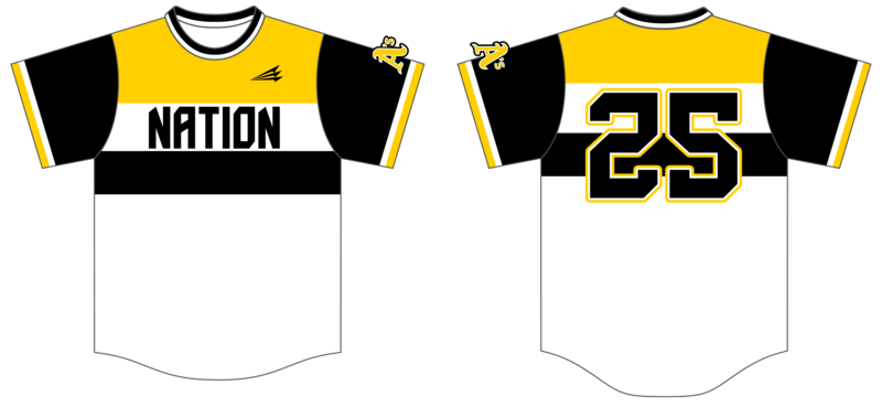 Hamilton A&#39;s (Nation) Custom Nanodri Baseball Jersey #J10B