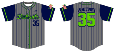 Bobcats (Whitney) Custom Nanodri Baseball Jersey #J4B