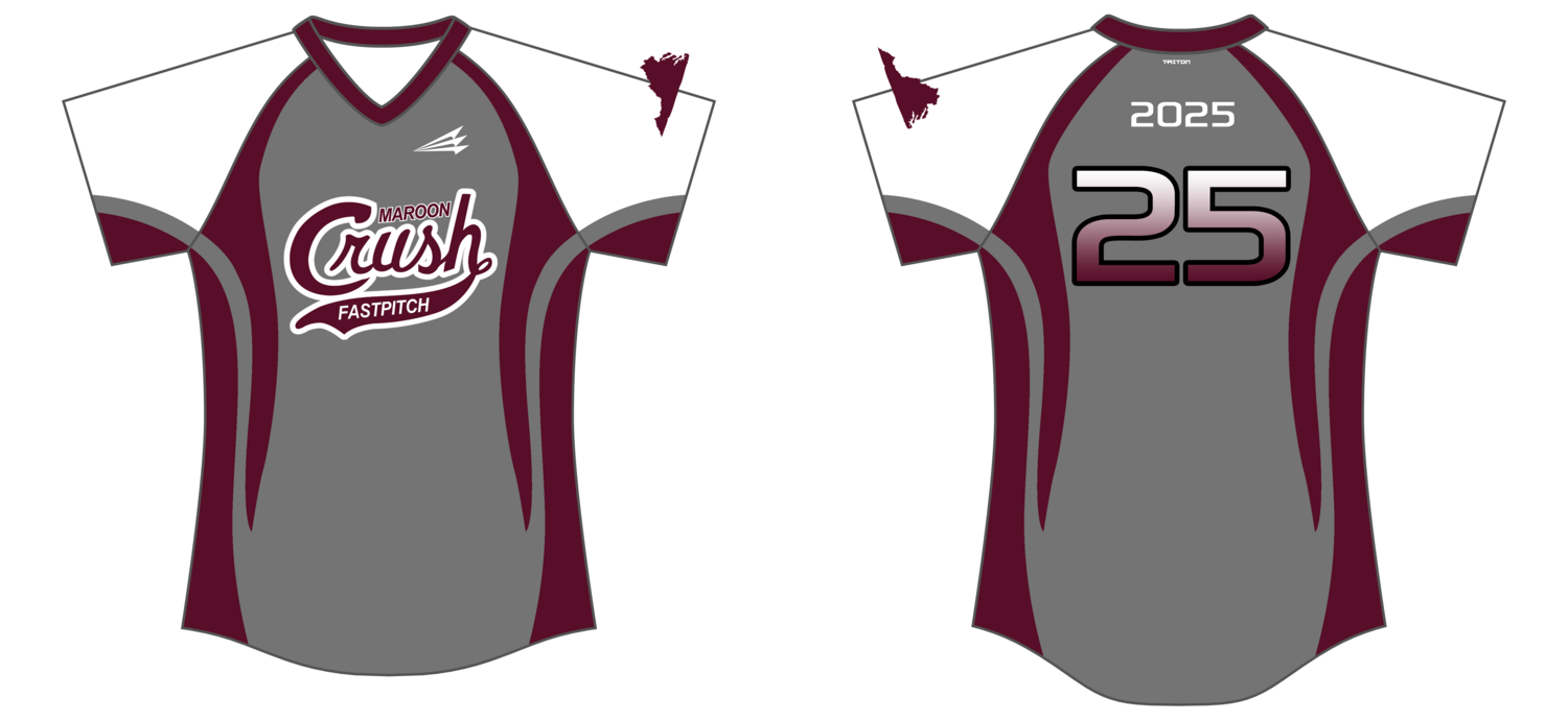 Maroon Crush Custom HexaFlex Softball Jersey #J9b