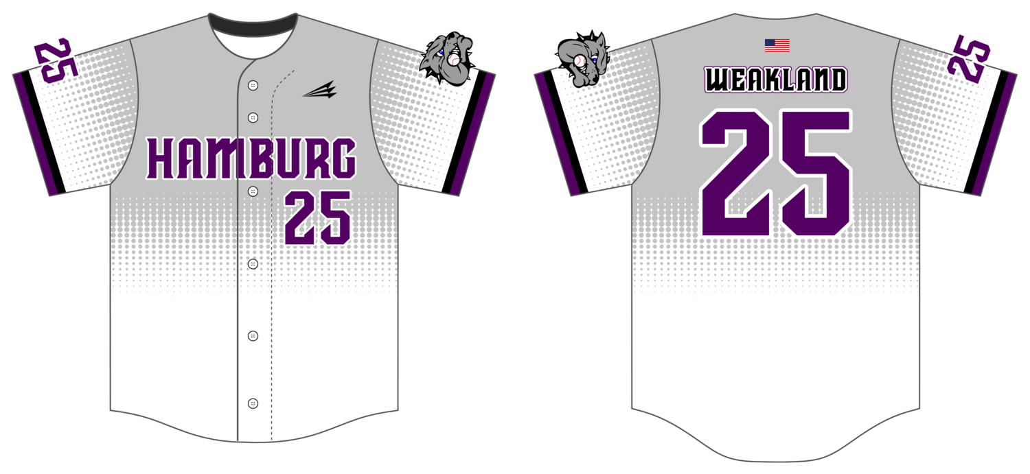Hamburg Dawgs Custom HexaFlex Baseball Jersey #J2B