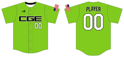 CGE Custom NanoDri Baseball Jersey #J7