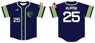 Grizzlies Custom HexaFlex Baseball Jersey #J8C