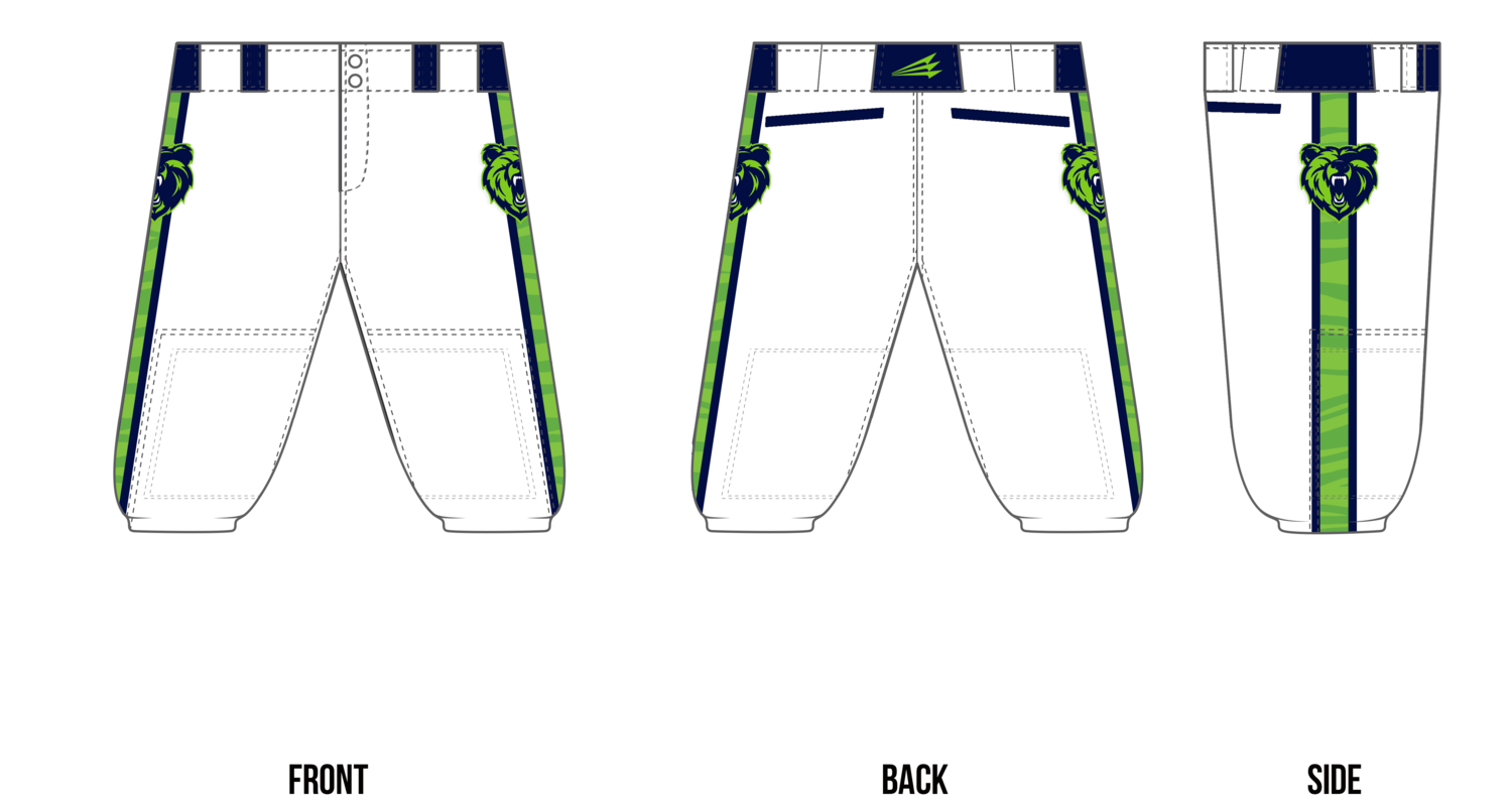 Grizzlies Custom Knicker Baseball Pant #BP7C