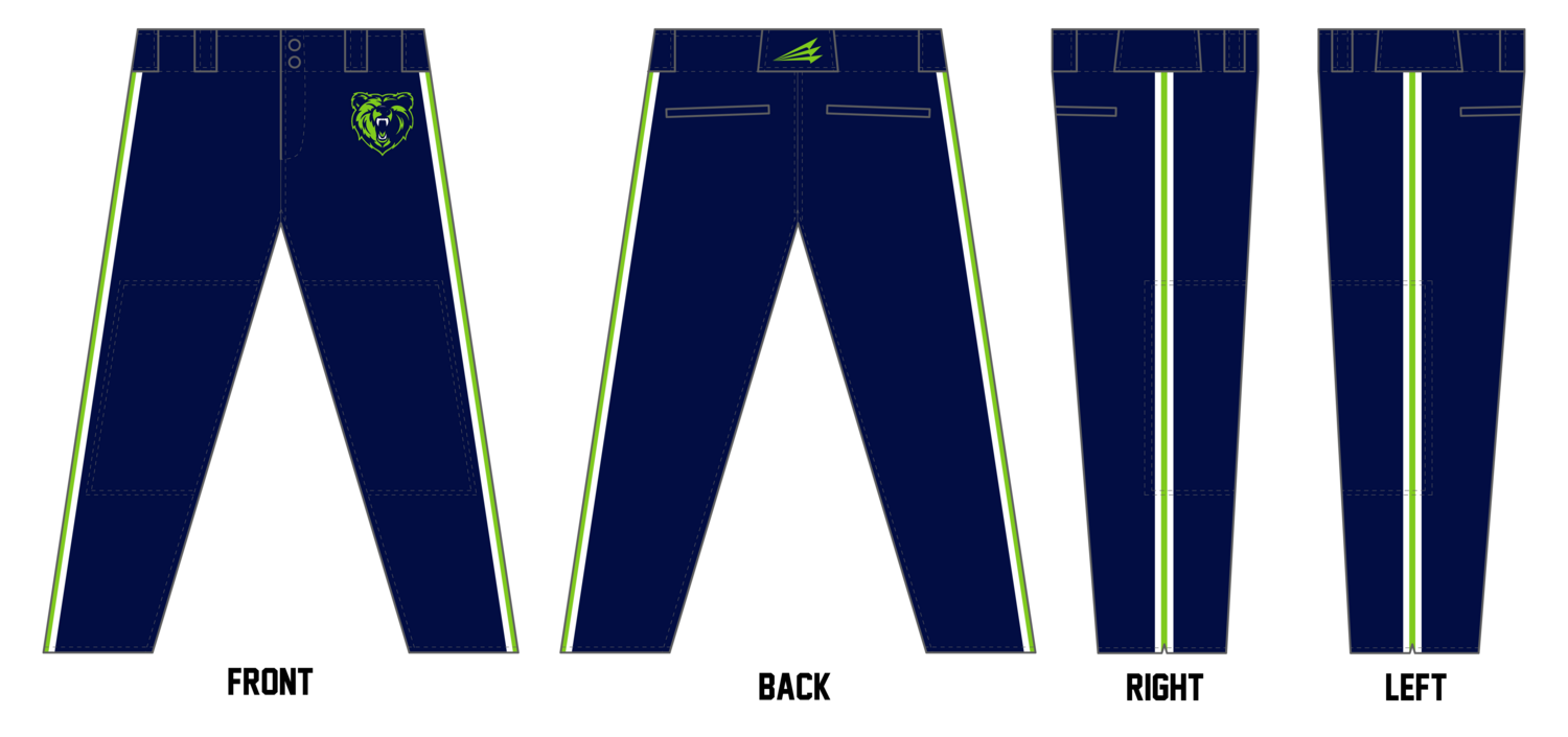 Grizzlies Custom Relaxed Baseball Pant #BP8B