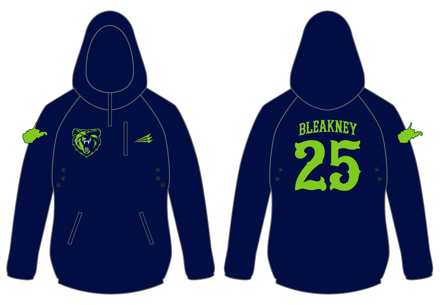 Grizzlies Custom Gladiator Hoodie #GH1