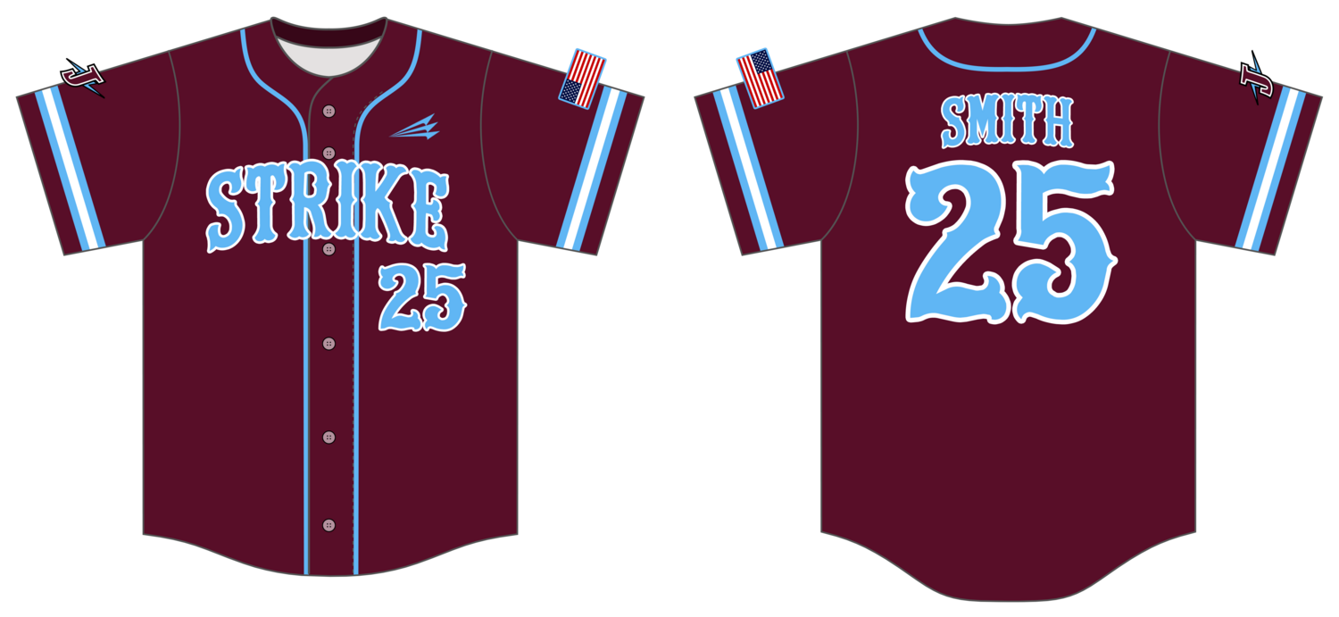 J'Town Strike Custom NanoDri Baseball Jersey #J3
