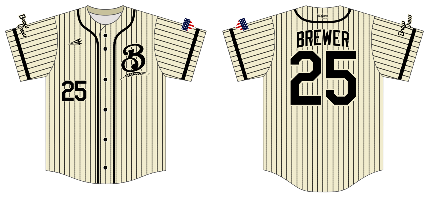 Brewer Baseball Custom Hexaflex Baseball Jersey #J15B