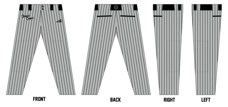 Brewer Baseball Custom Pro-Fit Baseball Pant #BP9B