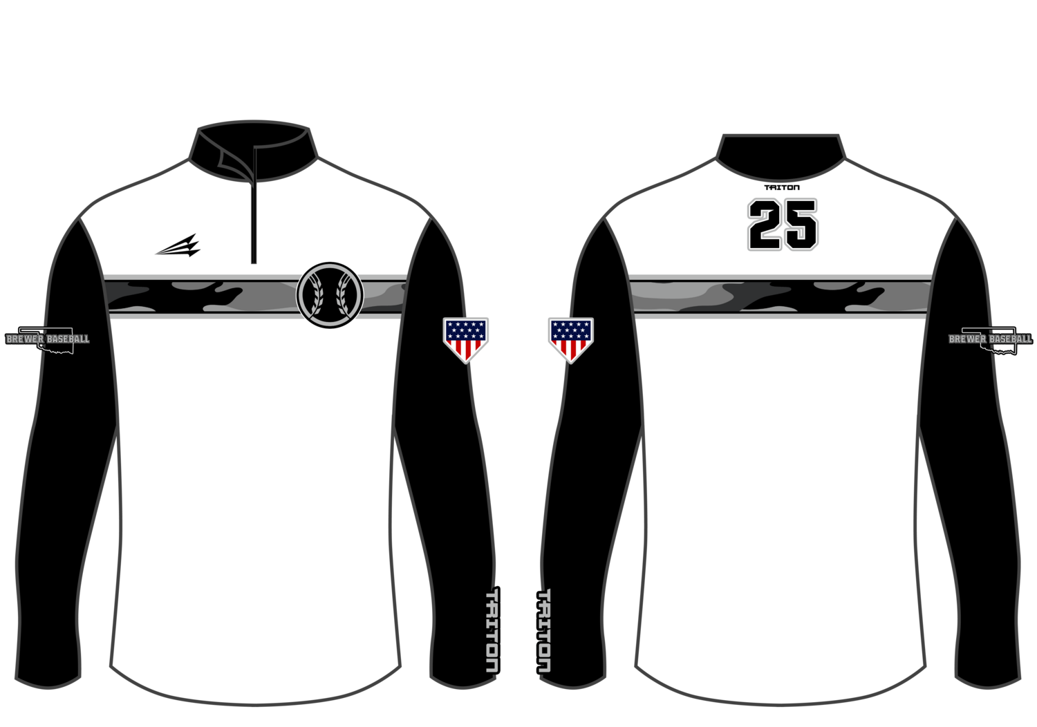 Brewer Baseball Custom NanoZip #NZ1