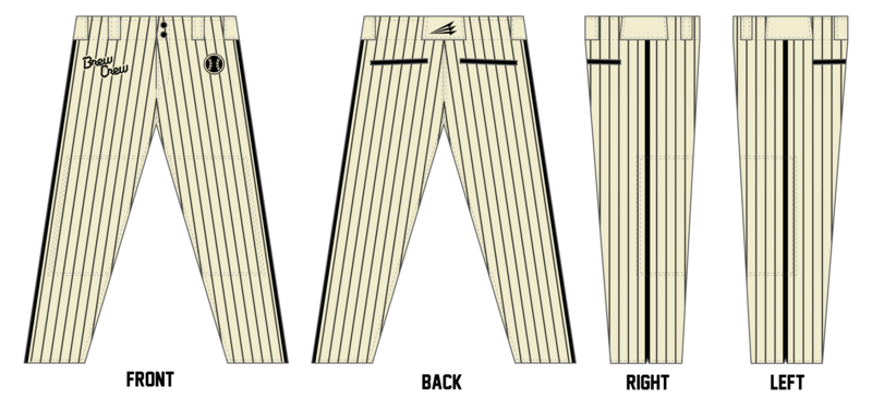 Brewer Baseball Custom Pro-Fit Baseball Pant #BP15B