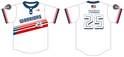 Pawnee 9U Warriors Custom HexaFlex Baseball Jersey #J4C