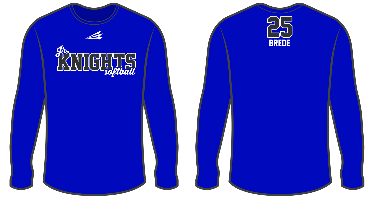 Oak Creek Jr. Knights Softball Custom Longsleeve HyperTee #LHT1