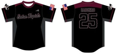Eaton Rapids Rebels Custom HexaFlex Baseball Jersey #J4c