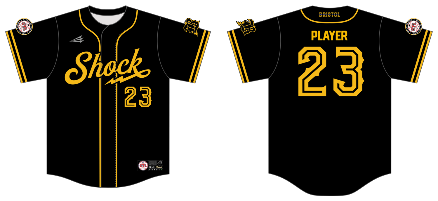 Bristol Shock Custom HexaFlex Baseball Jersey #J1B
