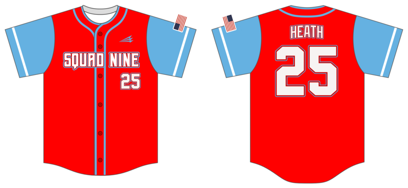 Squad Nine Custom NanoDri Baseball Jersey #J4