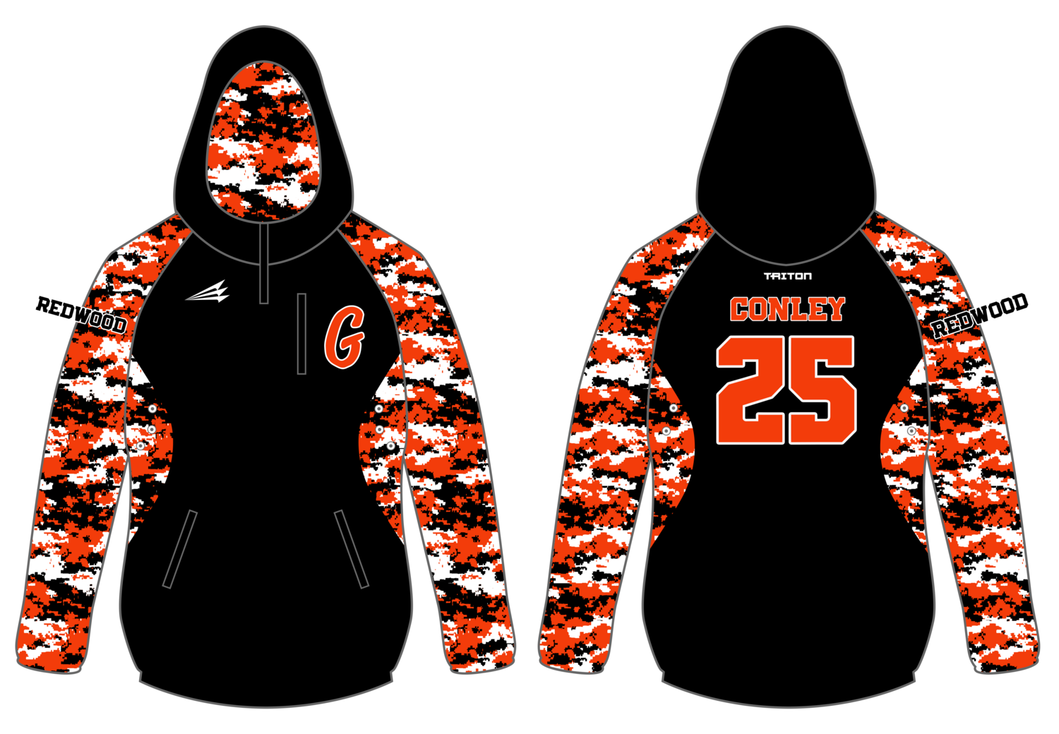 Redwood Giants Custom Gladiator Hoodie #GH1