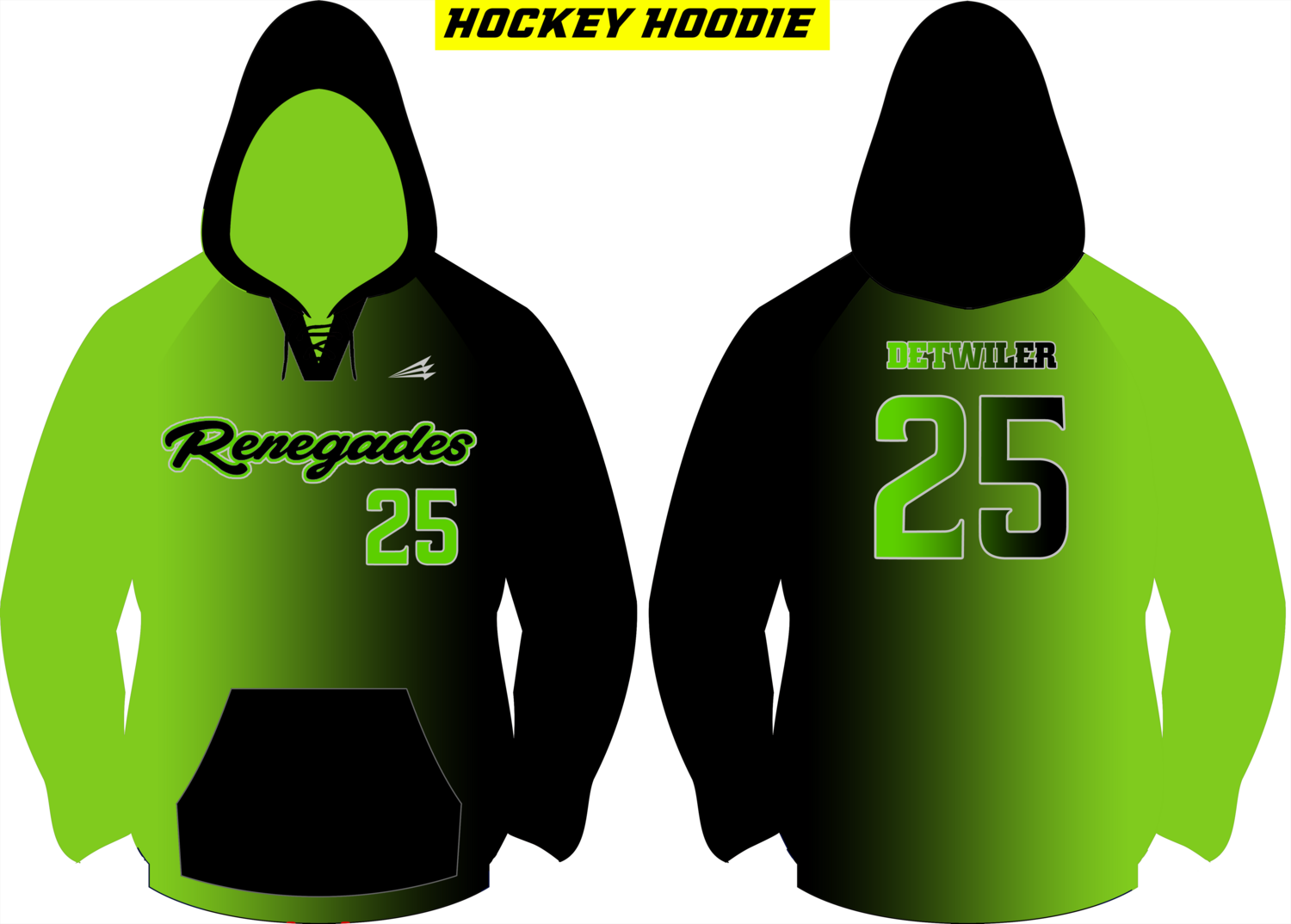 Mid Michigan Renegades Custom Hockey Hoodie #VHX