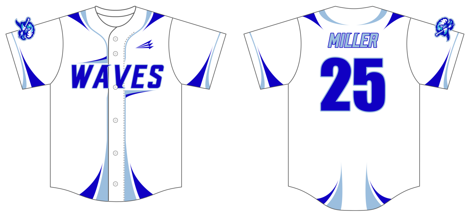 Riverhead Waves Custom HexaFlex Baseball Jersey #J2B