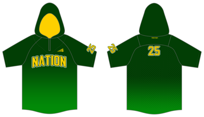 Hamilton A&#39;s Nation Custom Batting Practice Jacket #BPJ1