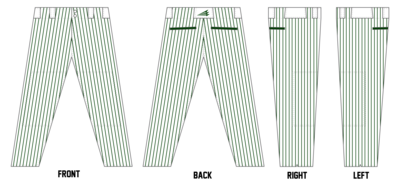 Hamilton A&#39;s Nation Custom Pro-Fit Baseball Pants #BP12A