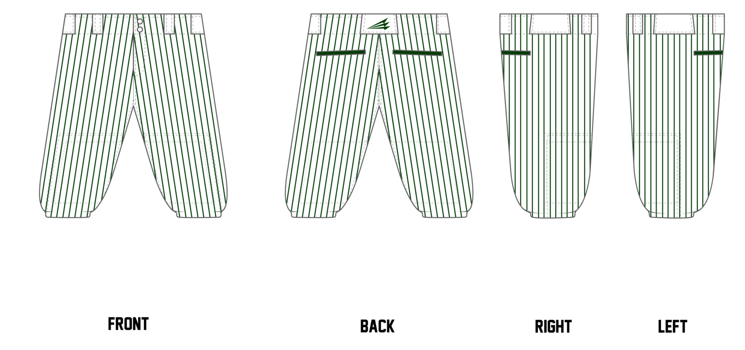 Hamilton A&#39;s Nation Custom Knicker Baseball Pants #BP12B