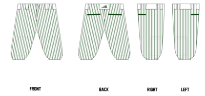 Hamilton A&#39;s Nation Custom Knicker Baseball Pants #BP12B